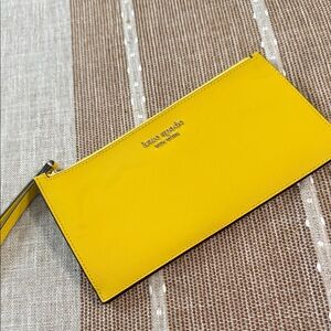 Kate Spade Sunny Yellow Wristlet Clutch